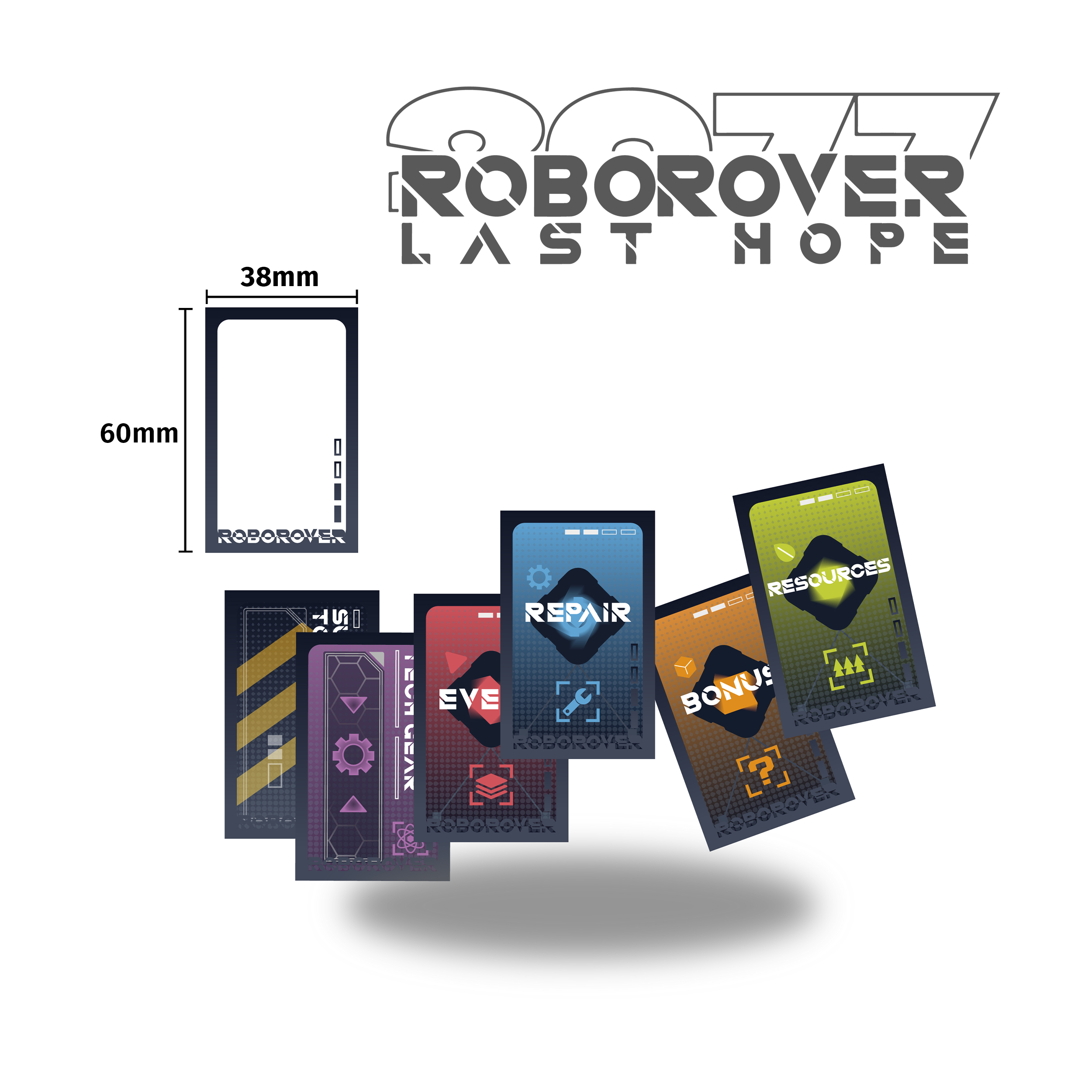 printed card sleeves Roborover 2077 – Card Sleeves – Giimoe Games