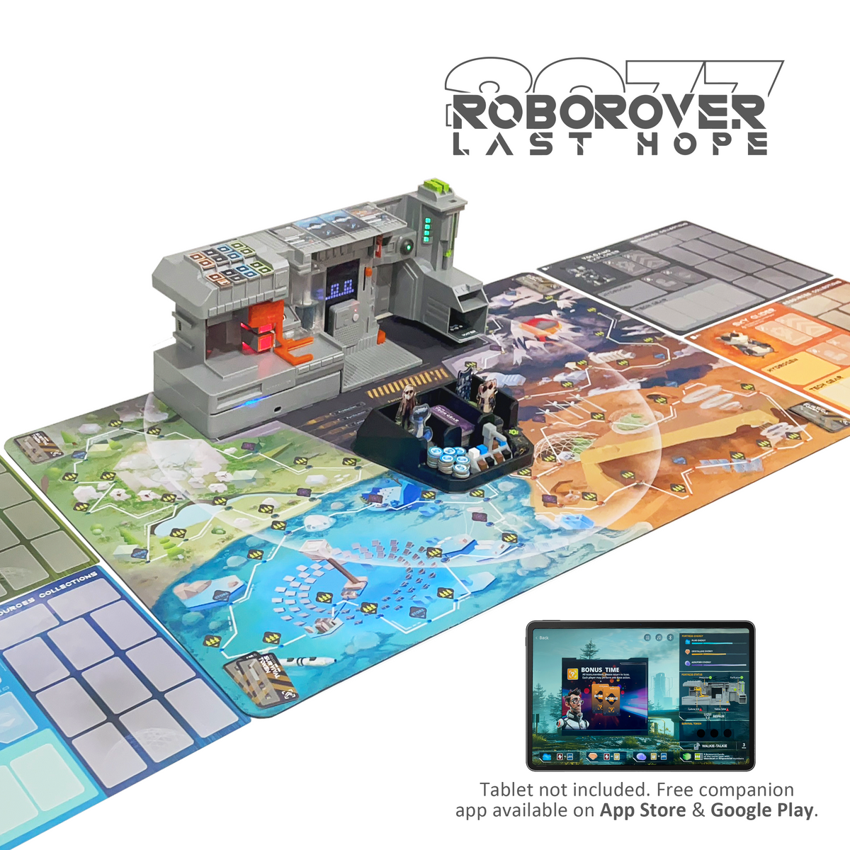 Robo Rover Pro Roborover 2077 – Neoprene Playmat – Giimoe Games
